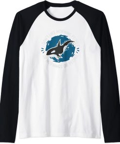 Orca - I Don"t Like Morning People Or Mornings Or People Raglan Baseball Tee