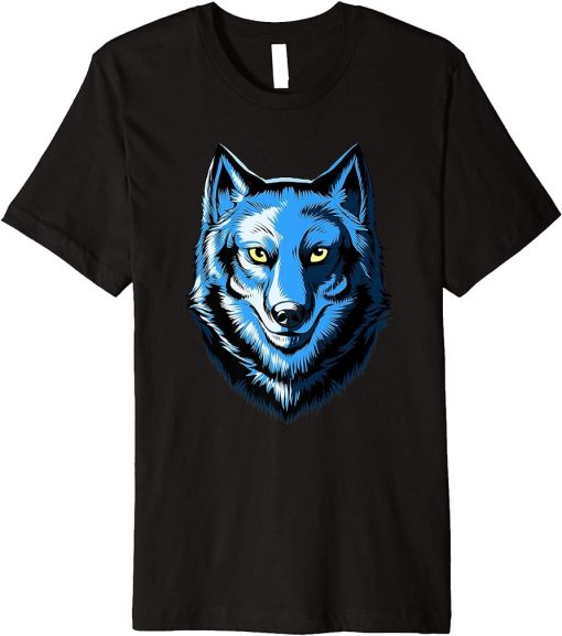 Wolf Gift Design Art Style Wolf Premium T-Shirt