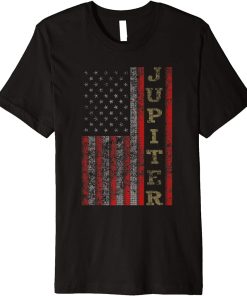 Cool Patriotic Jupiter USA - US Flag Gift Idea Premium T-Shirt