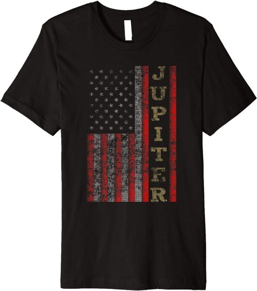 Cool Patriotic Jupiter USA - US Flag Gift Idea Premium T-Shirt